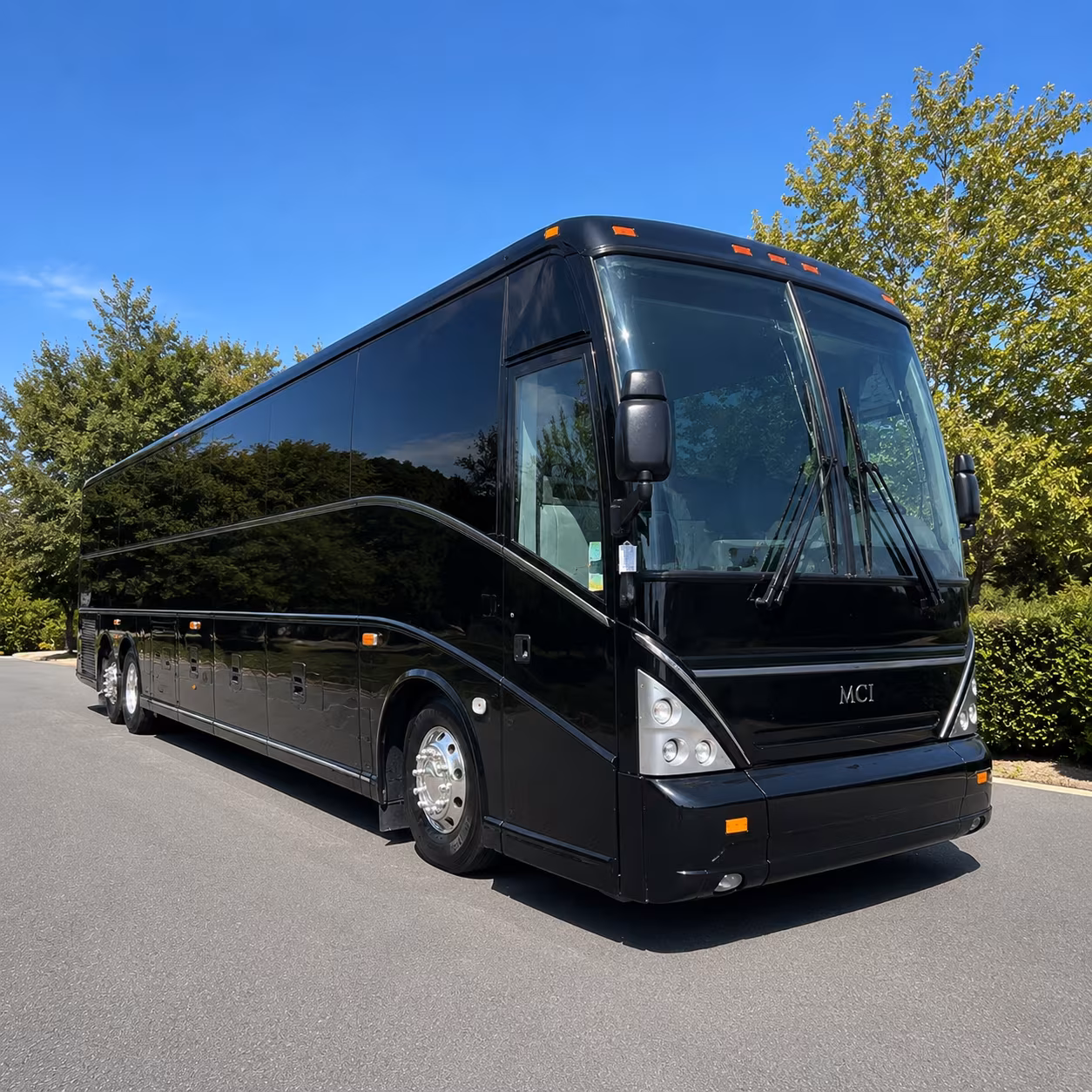 Manchester School Event Transportation party bus exterior