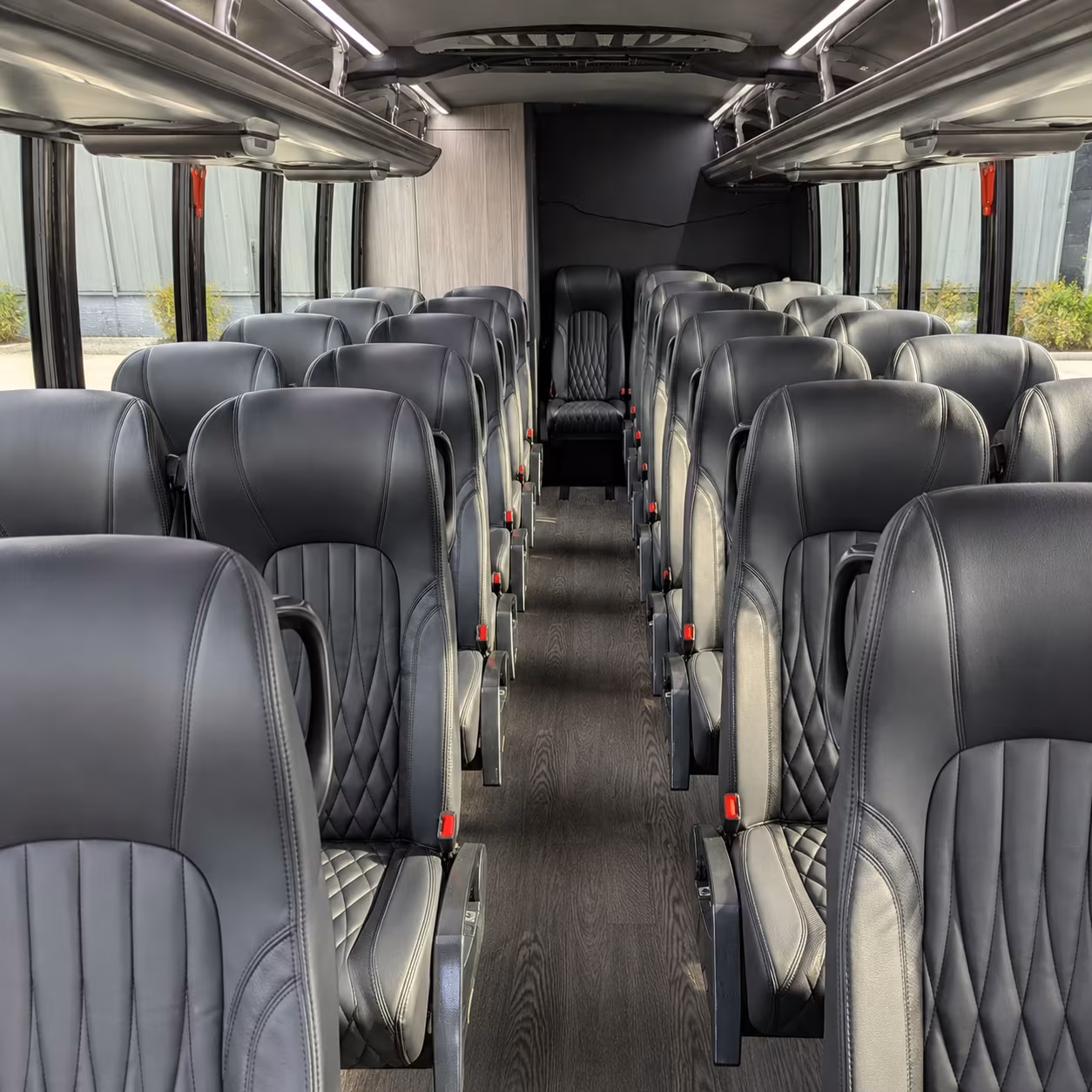 Manchester School Event Transportation party bus exterior