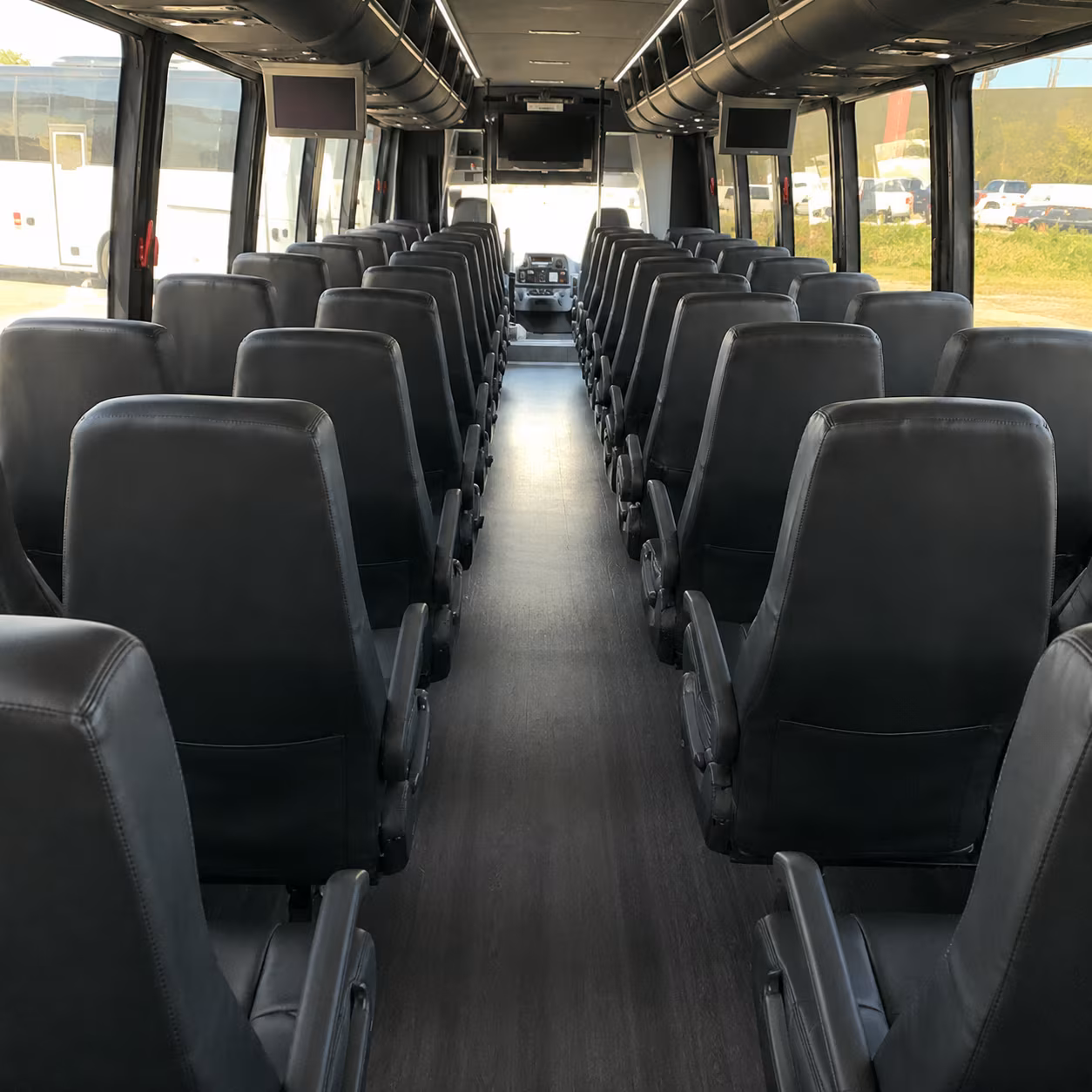 Manchester School Event Transportation party bus interior